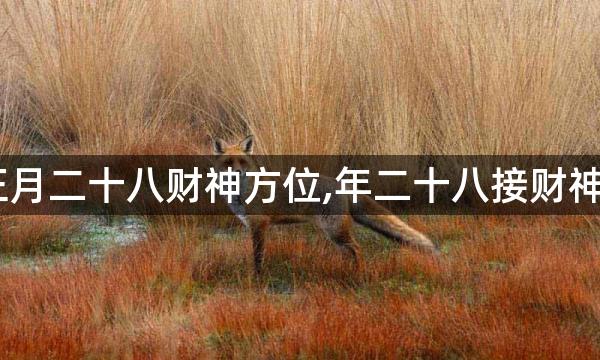 2023年正月二十八财神方位,年二十八接财神大吉方位