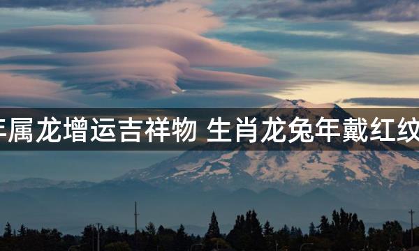 2023年属龙增运吉祥物 生肖龙兔年戴红纹石助运