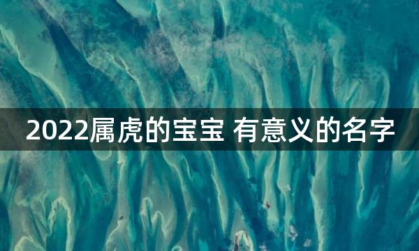 2022属虎的宝宝 有意义的名字