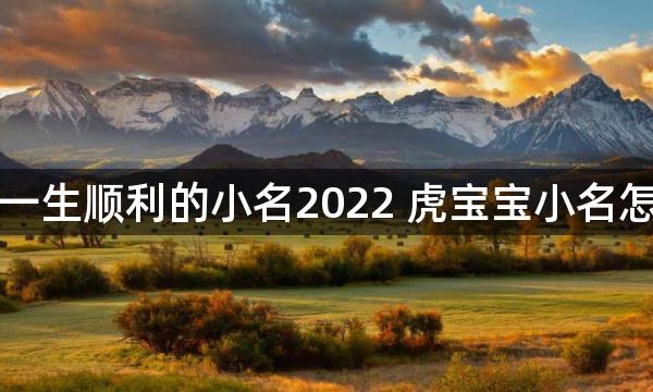 寓意一生顺利的小名2022 虎宝宝小名怎么起