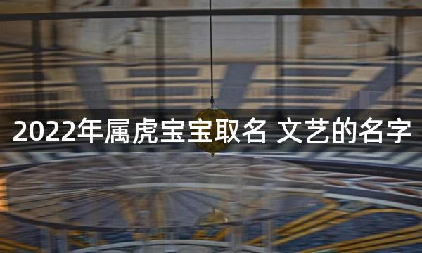 2022年属虎宝宝取名 文艺的名字