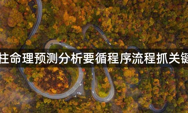 四柱命理预测分析要循程序流程抓关键点