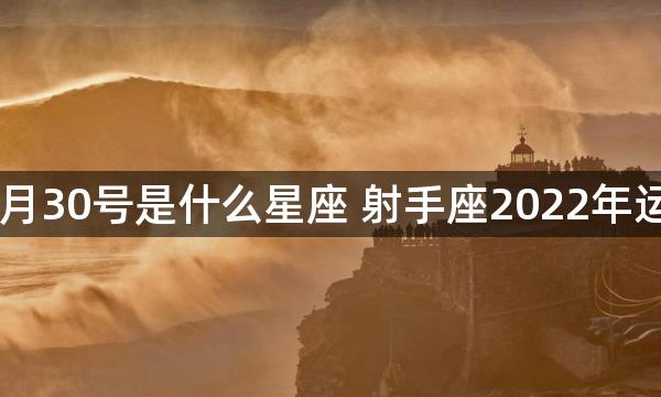 11月30号是什么星座 射手座2022年运势