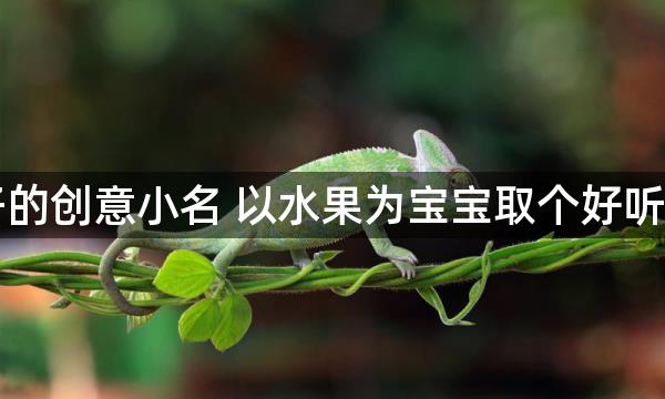 带果子的创意小名 以水果为宝宝取个好听的小名