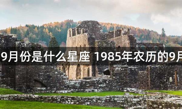 1985年农历9月份是什么星座 1985年农历的9月是哪个星座