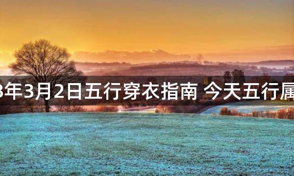 2023年3月2日五行穿衣指南 今天五行属什么