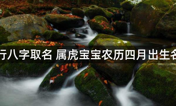 五行八字取名 属虎宝宝农历四月出生名字