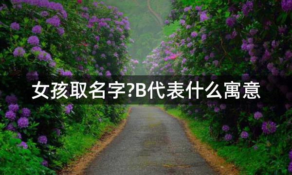 女孩取名字?B代表什么寓意