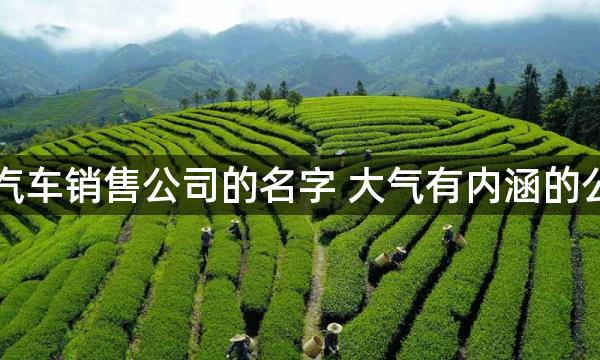 适合汽车销售公司的名字 大气有内涵的公司名