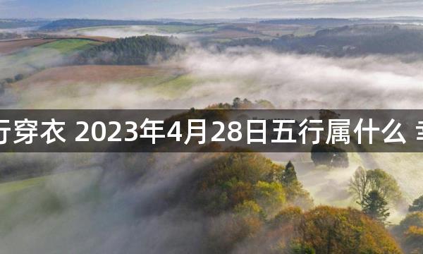 每天五行穿衣 2023年4月28日五行属什么 幸运颜色