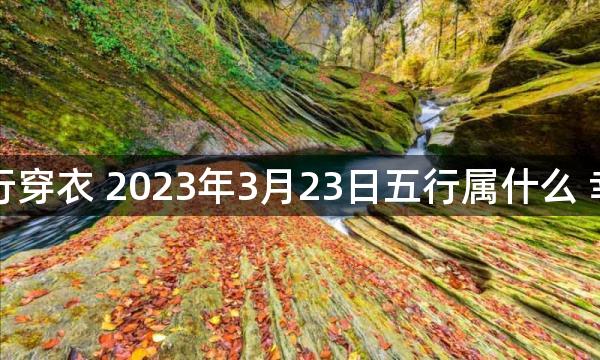 每天五行穿衣 2023年3月23日五行属什么 幸运颜色