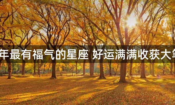 2022年最有福气的星座 好运满满收获大笔财富