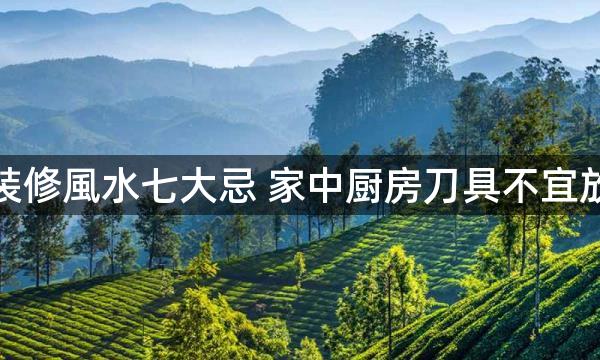 厨房装修風水七大忌 家中厨房刀具不宜放桌面