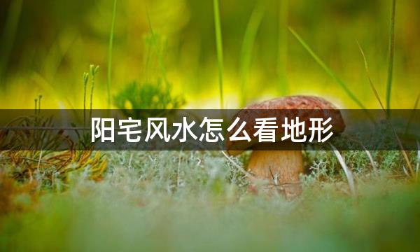 阳宅风水怎么看地形