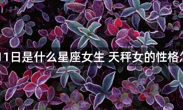 10月11日是什么星座女生 天秤女的性格怎么样