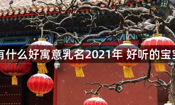 九月有什么好寓意乳名2021年 好听的宝宝小名