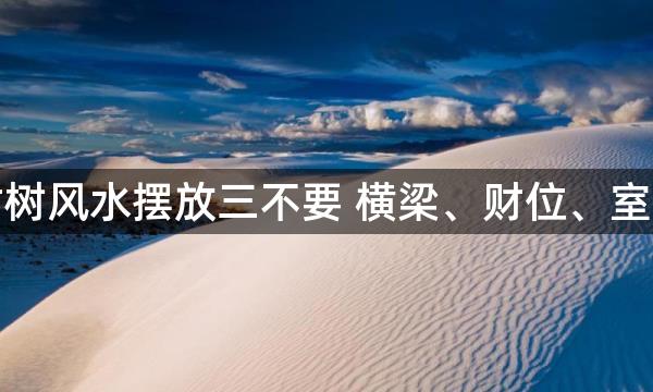 八方来财树风水摆放三不要 横梁、财位、室外都不要