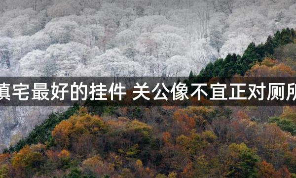 辟邪镇宅最好的挂件 关公像不宜正对厕所摆放