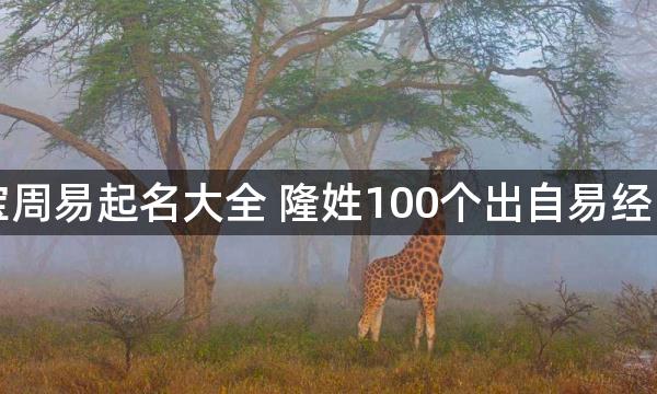 隆姓宝宝周易起名大全 隆姓100个出自易经的好名字