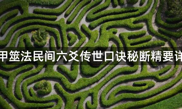 纳甲筮法民间六爻传世口诀秘断精要详解