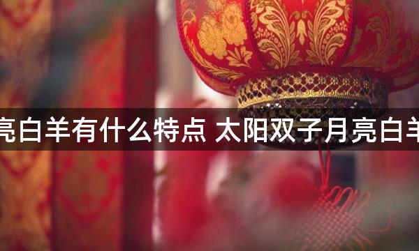 太阳双子月亮白羊有什么特点 太阳双子月亮白羊的性格特点