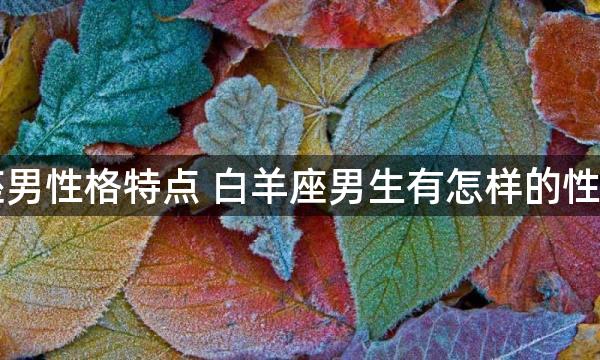 白羊座男性格特点 白羊座男生有怎样的性格特点