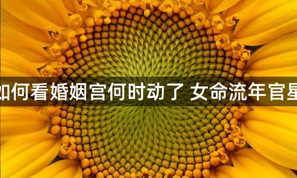 八字如何看婚姻宫何时动了 女命流年官星到位